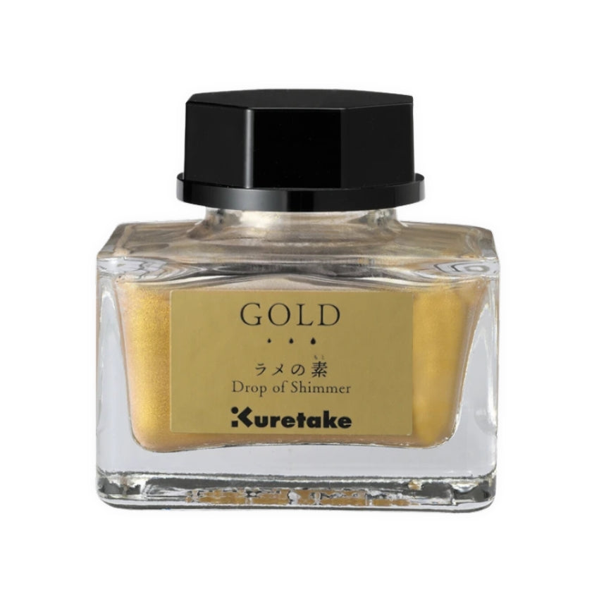 Kuretake Ink-Café Drop of Shimmer Ink - Gold