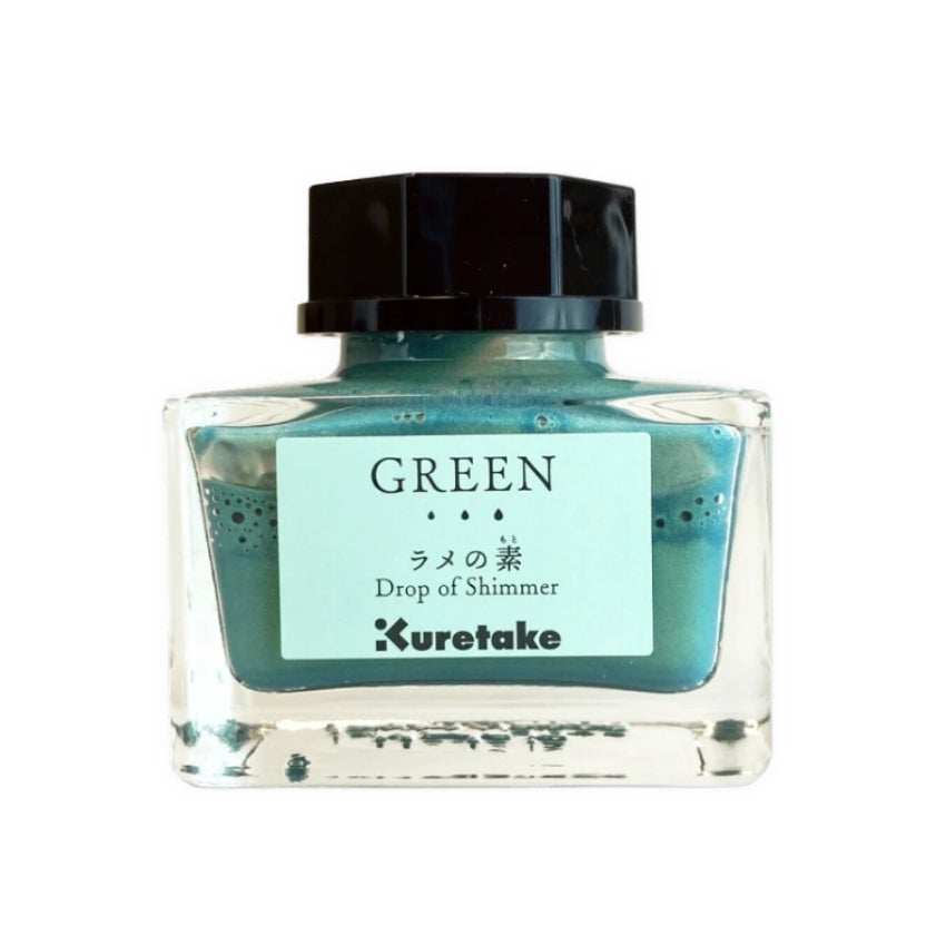 Kuretake Ink-Café Drop of Shimmer Ink - Green
