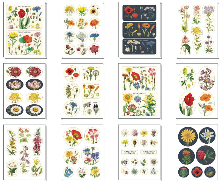 Wildflower Vintage Stickers