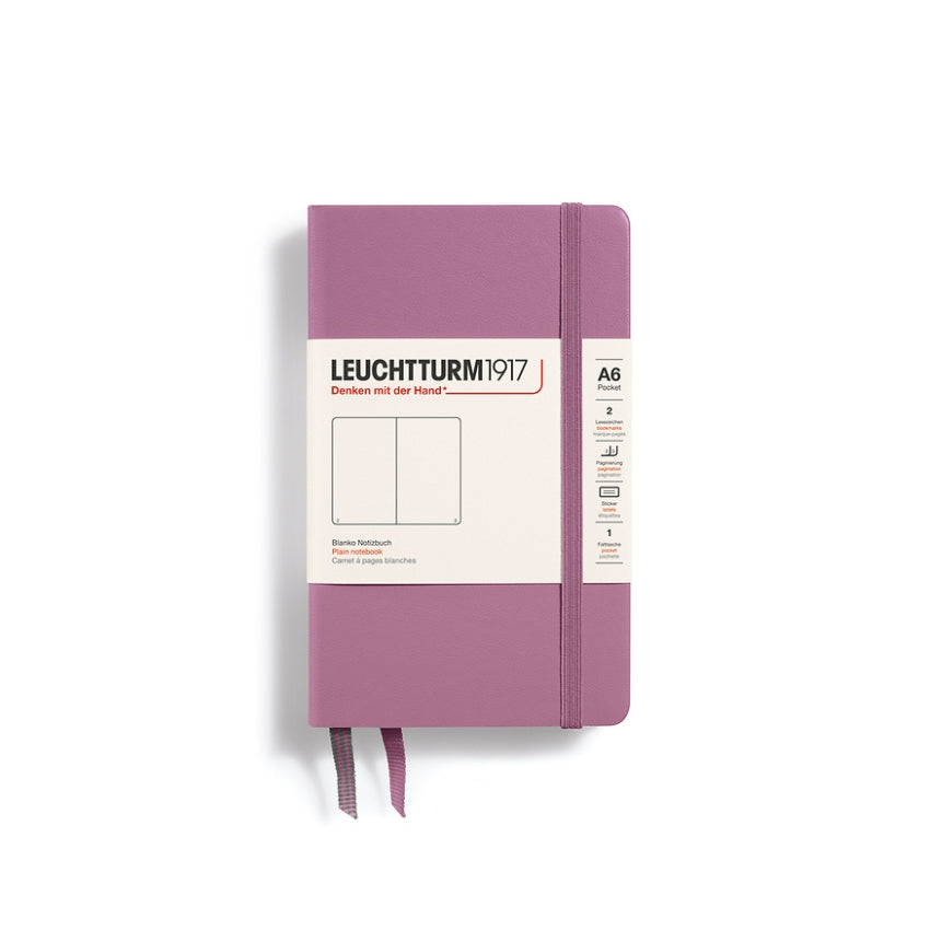 LEUCHTTURM1917 Hardcover Blank Notebook - A6, Dusty Rose