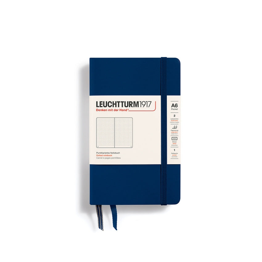 LEUCHTTURM1917 Hardcover Dotted Notebook - A6, Navy