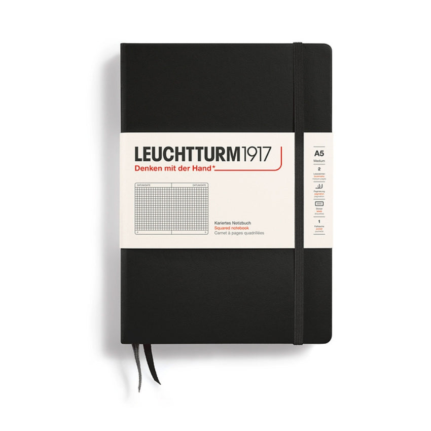 LEUCHTTURM1917 Hardcover Graph Journal - A5, Black