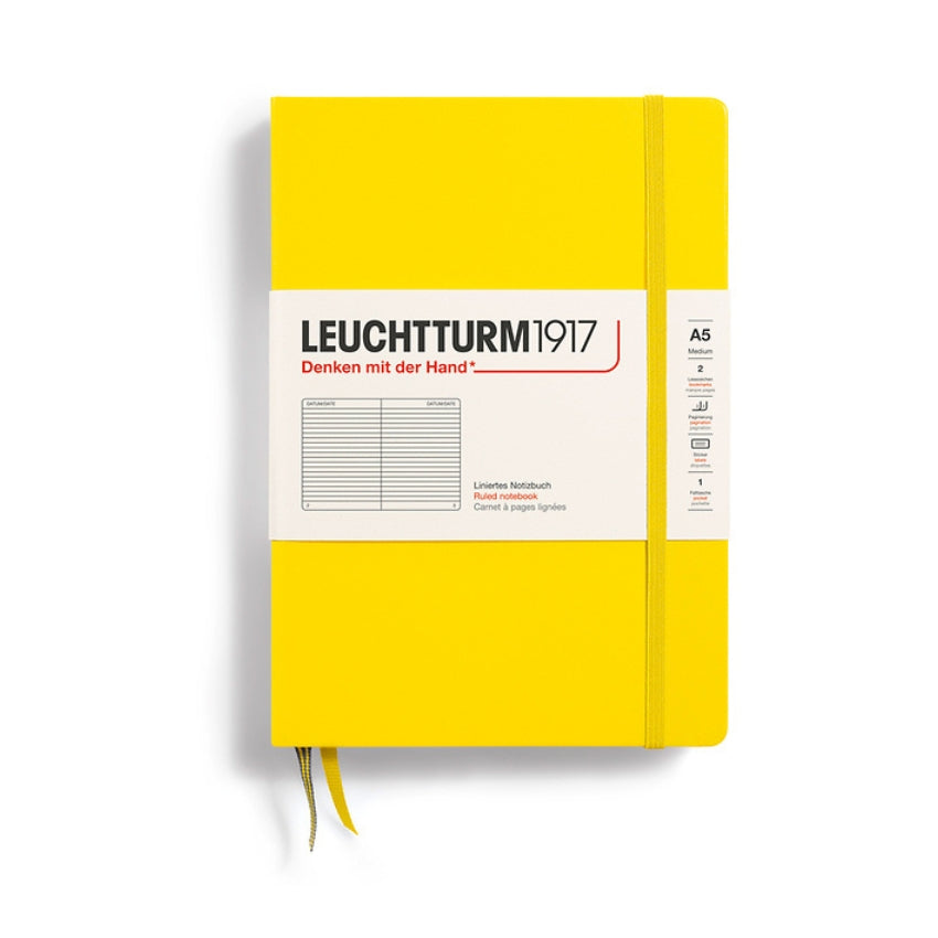 LEUCHTTURM1917 Hardcover Lined Notebook - A5, Lemon