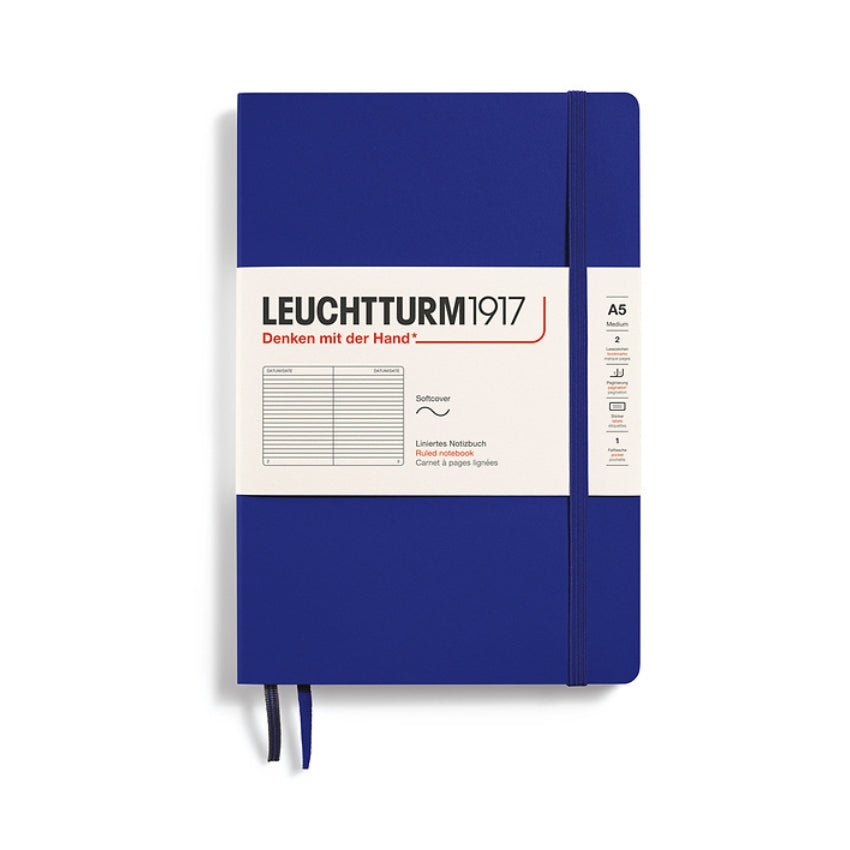 LEUCHTTURM1917 Softcover Lined Journal - A5, Ink