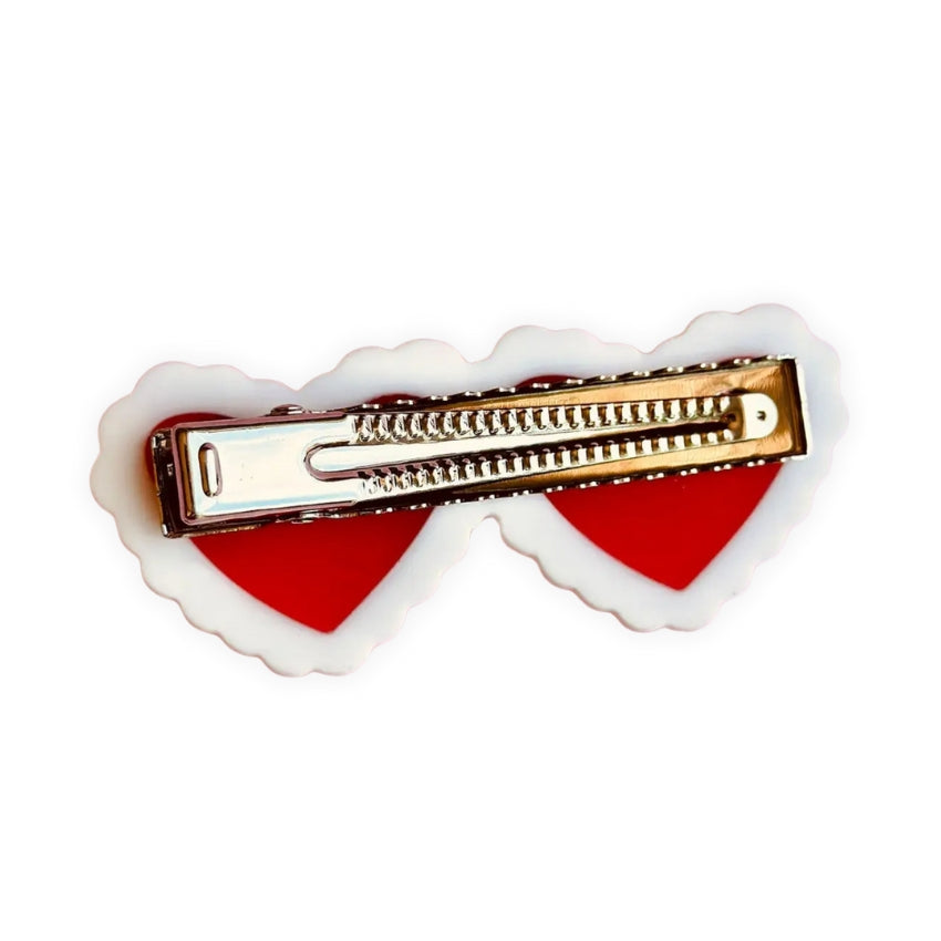 Laced Hearts Hair Clip