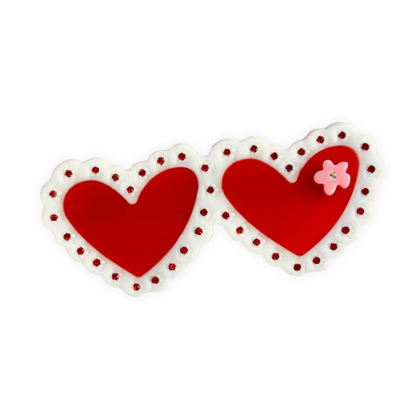 Laced Hearts Hair Clip