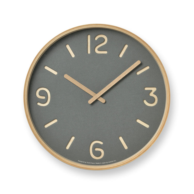 Lemnos Thomson Paper Clock - Gray