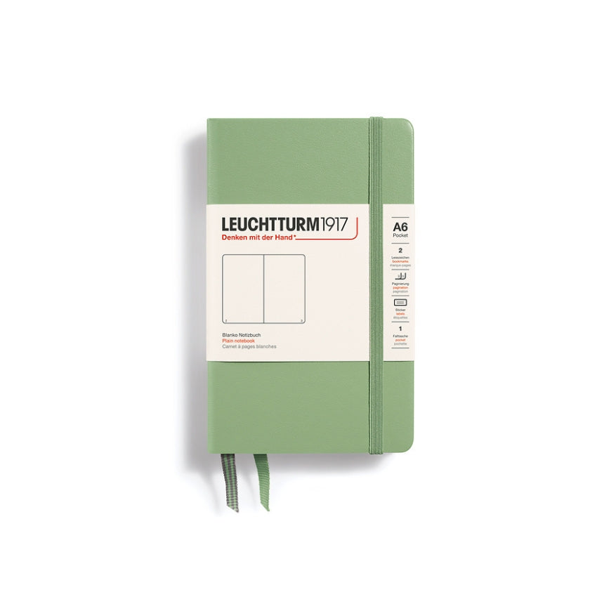 Leuchtturm Hardcover Blank Journal - A6, Sage