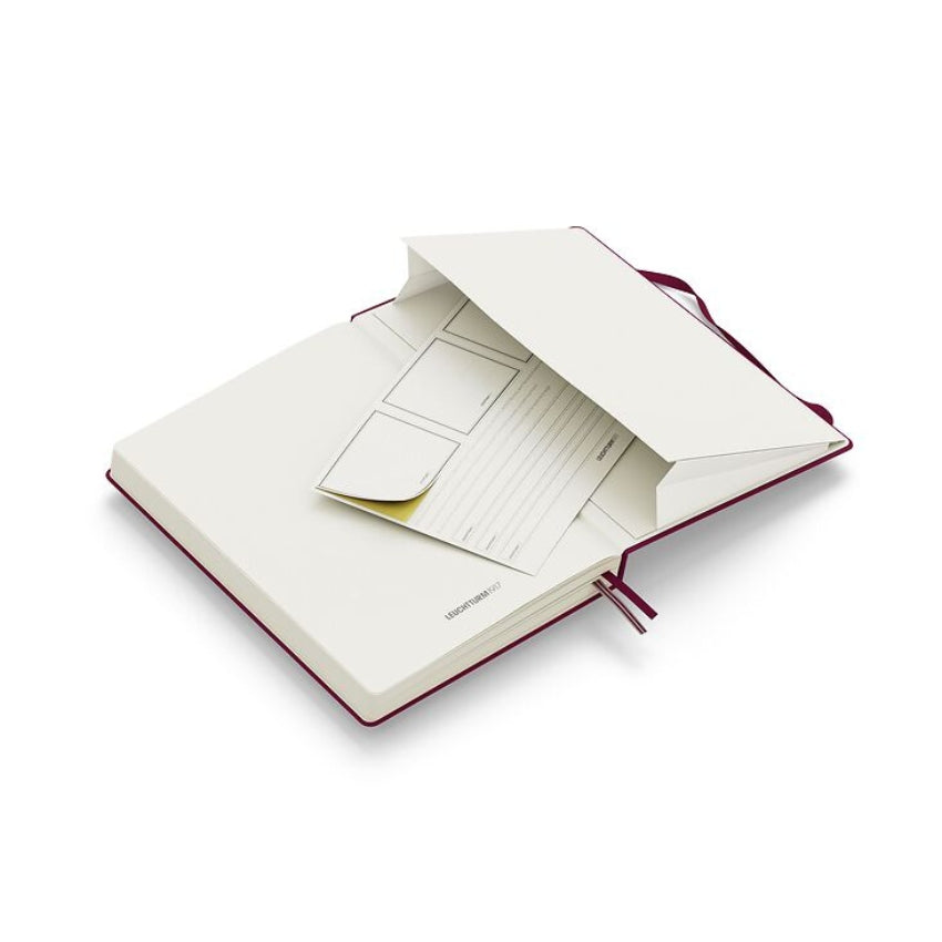 Leuchtturm Hardcover Blank Journal - A5, Port Red