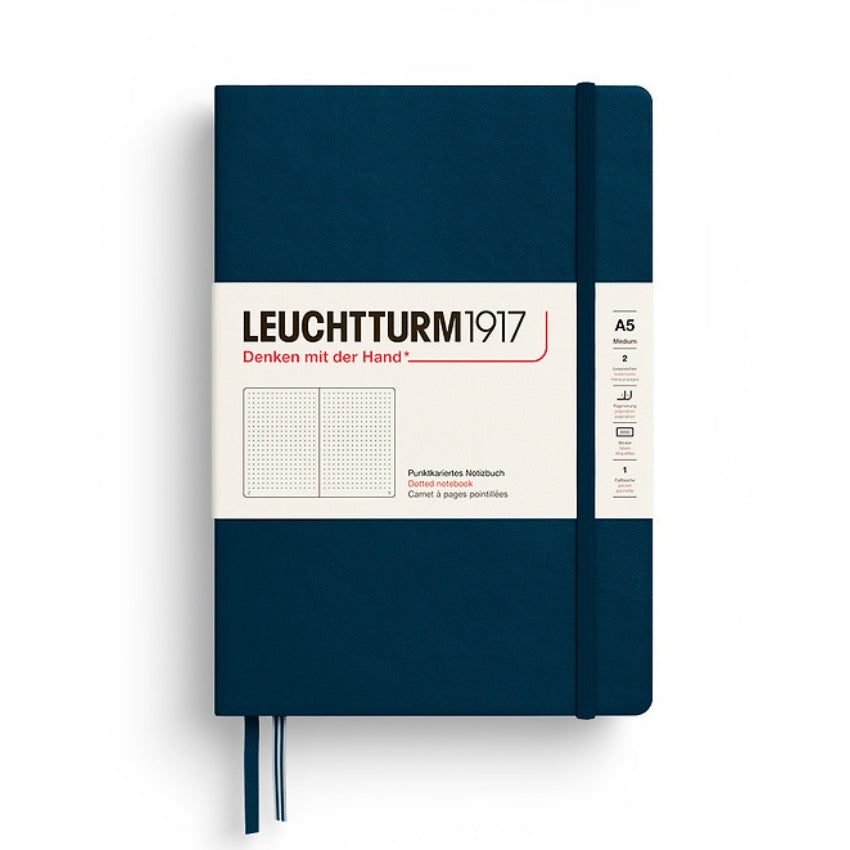 Leuchtturm Hardcover Dotted Journal - A5, Deep Sea
