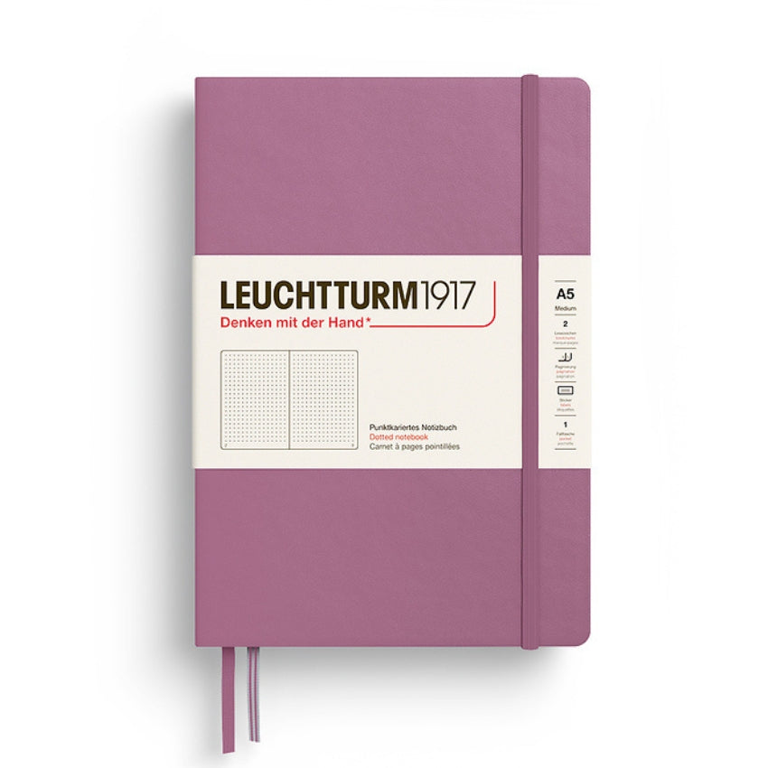 Leuchtturm Hardcover Dotted Journal - A5, Dusty Rose