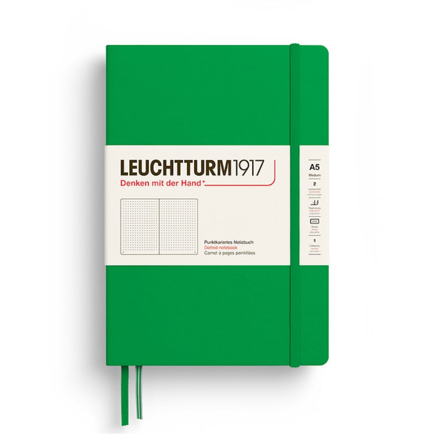 Leuchtturm Hardcover Dotted Journal - A5, Spring Leaf