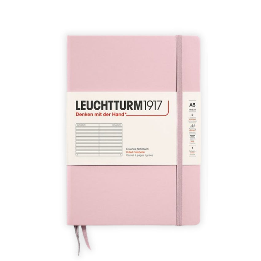 Leuchtturm Hardcover Lined Journal - A5, Powder