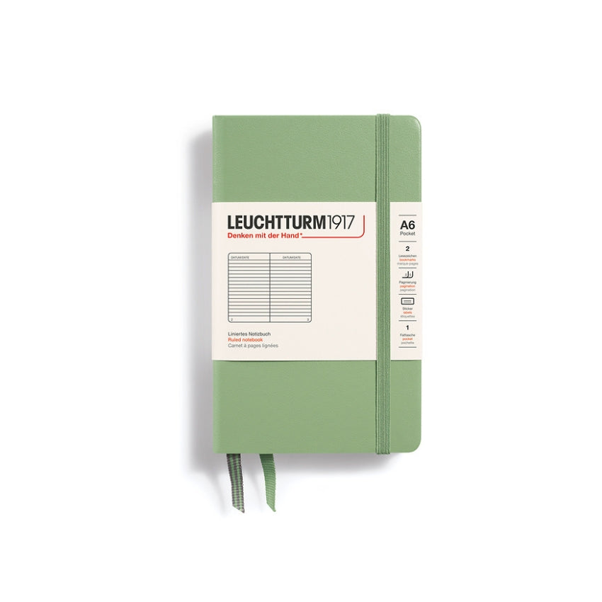 Leuchtturm Hardcover Lined Journal - A6, Sage