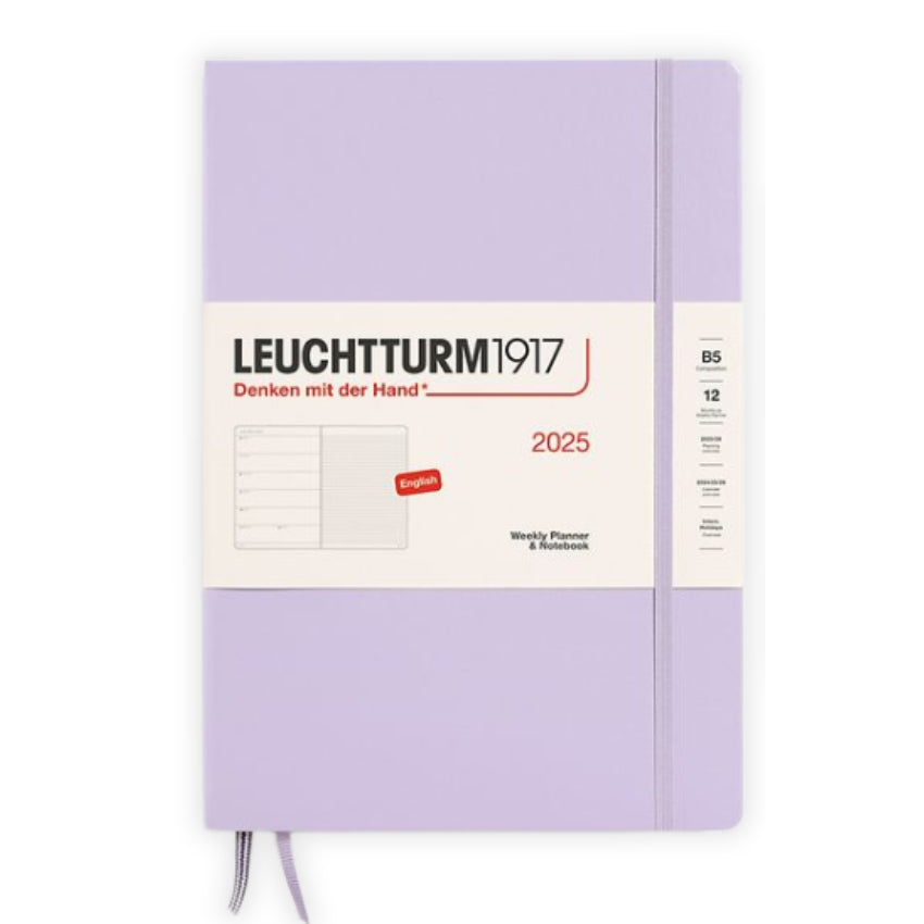 Leuchtturm Weekly Planner & Hardcover Notebook 2025 - B5, Lilac
