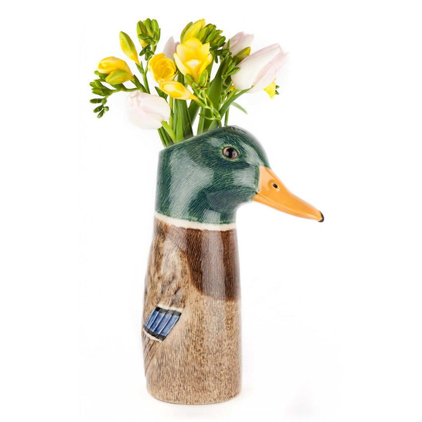 Mallard Flower Vase - Filled
