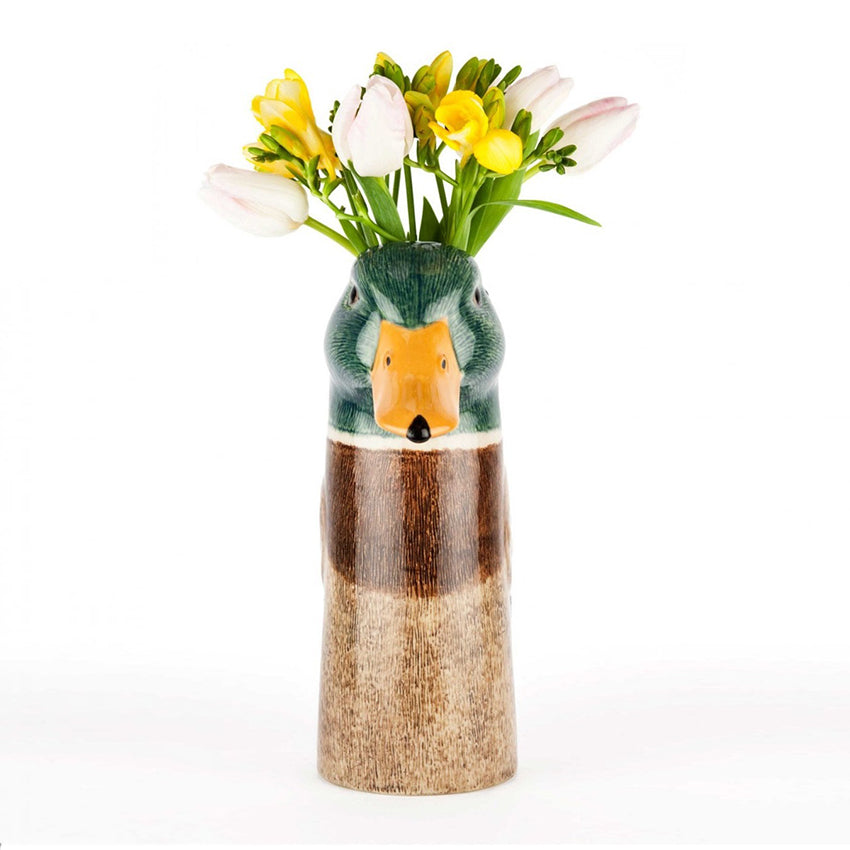 Mallard Flower Vase - Front