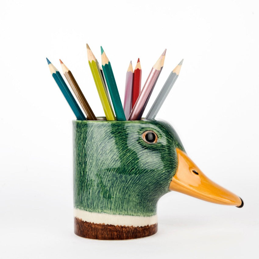 Mallard Pencil Pot - Side