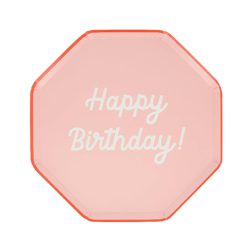 Meri Meri Mixed Happy Birthday Plates