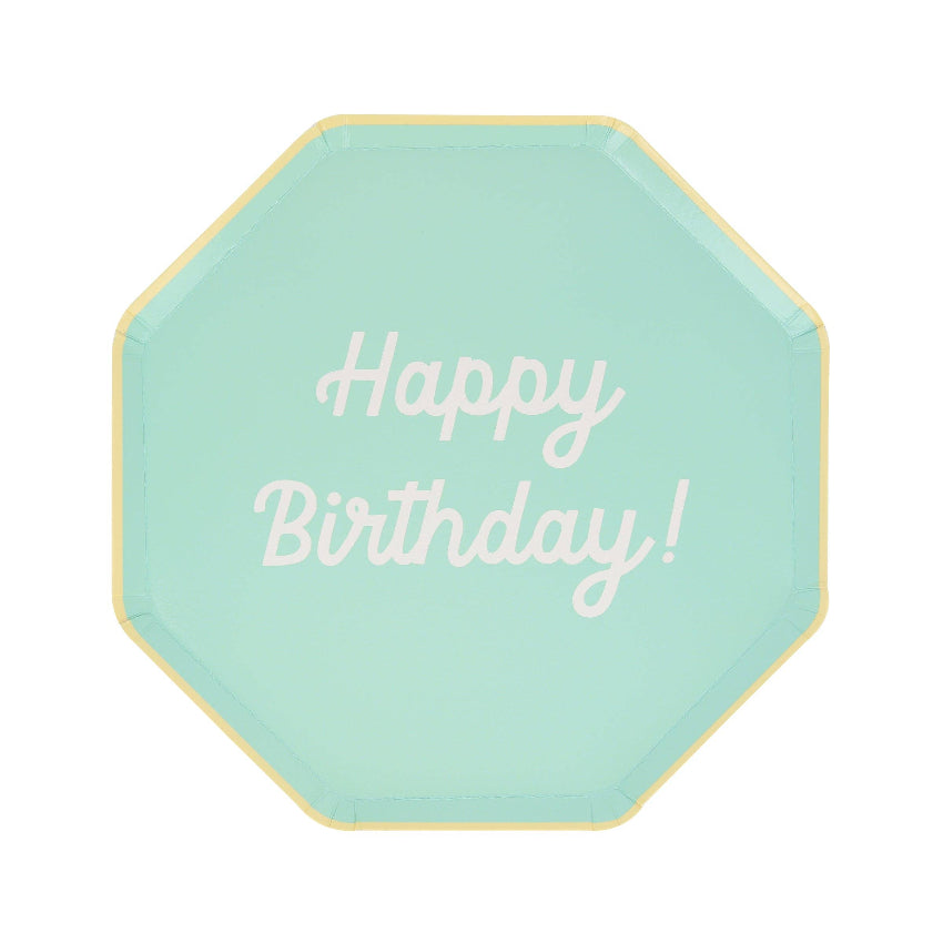 Meri Meri Mixed Happy Birthday Plates