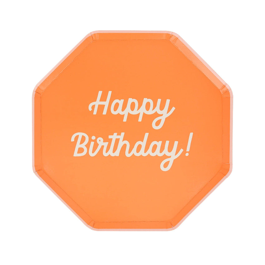 Meri Meri Mixed Happy Birthday Plates