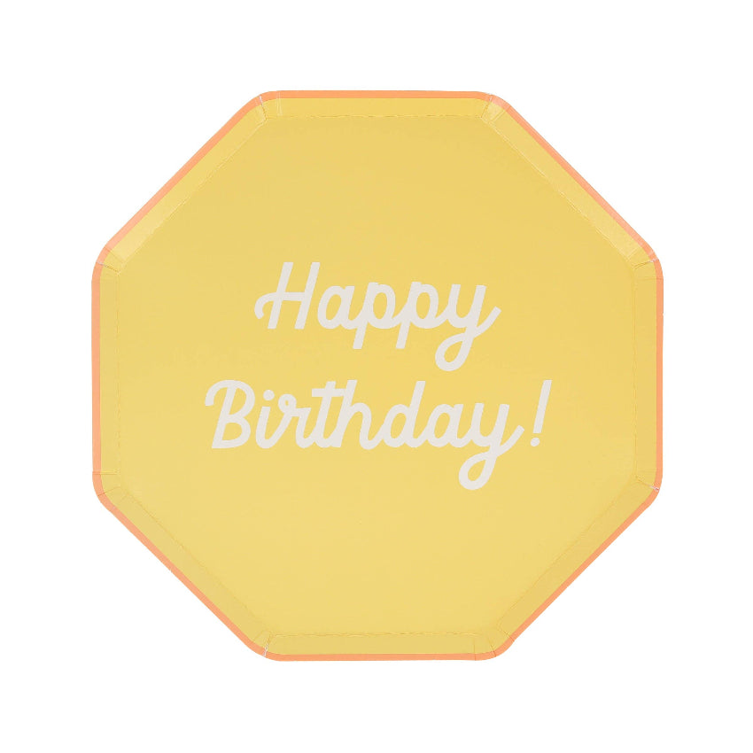 Meri Meri Mixed Happy Birthday Plates
