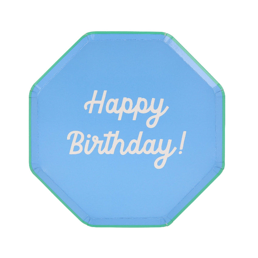 Meri Meri Mixed Happy Birthday Plates