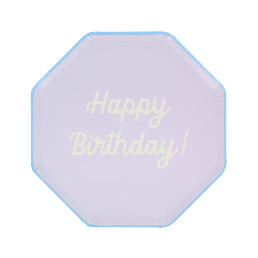 Meri Meri Mixed Happy Birthday Plates