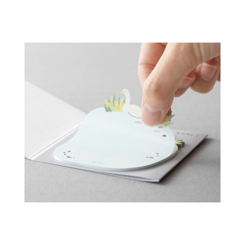 Midori Sticky Notes - Swan