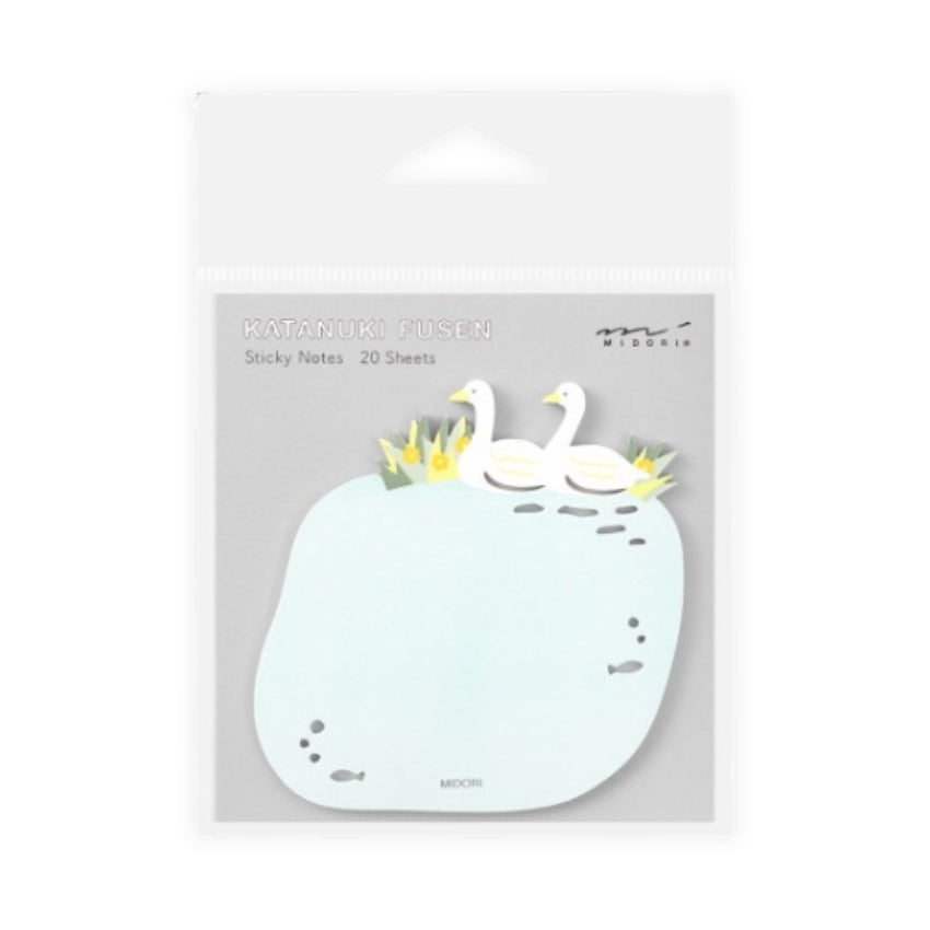 Midori Sticky Notes - Swan