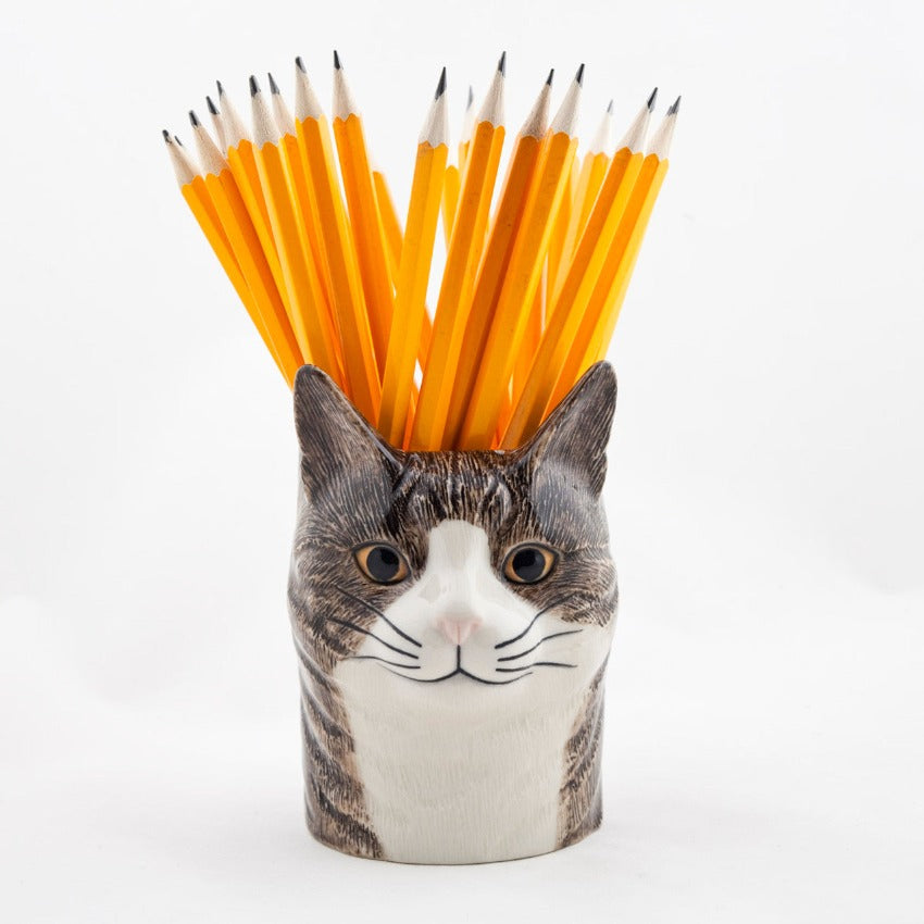 Millie Cat Pencil Pot - Filled