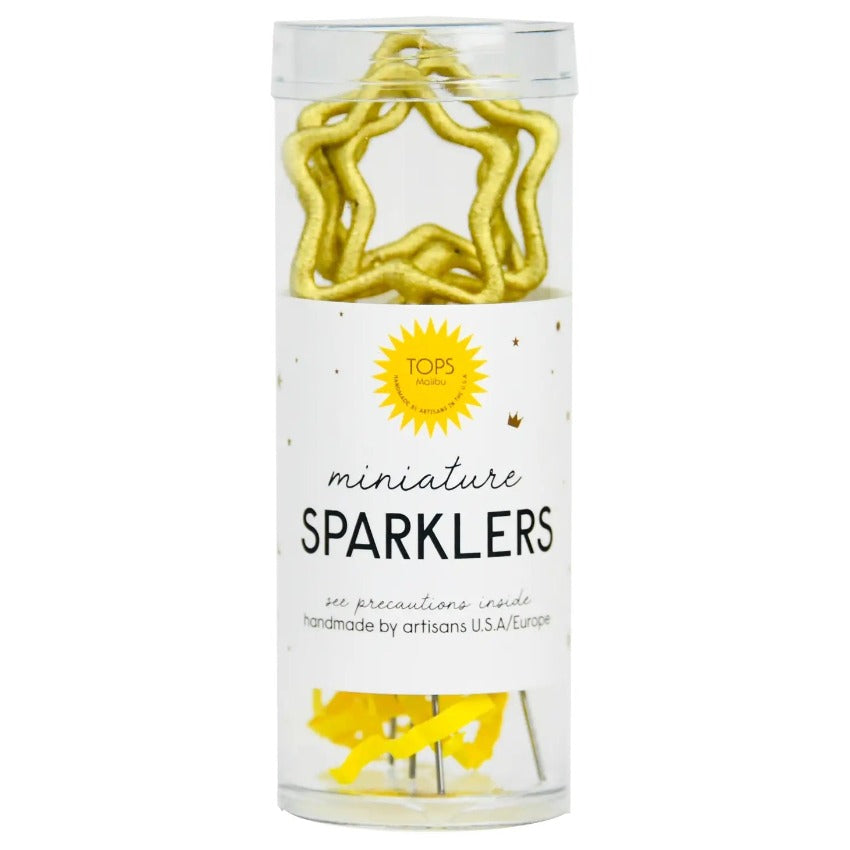 Mini Gold Sparklers - Star