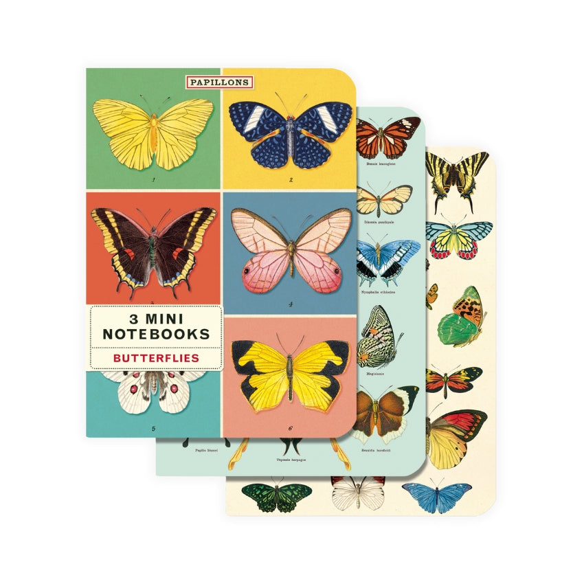 Butterflies Mini Notebook Set - Cavallini & Co.