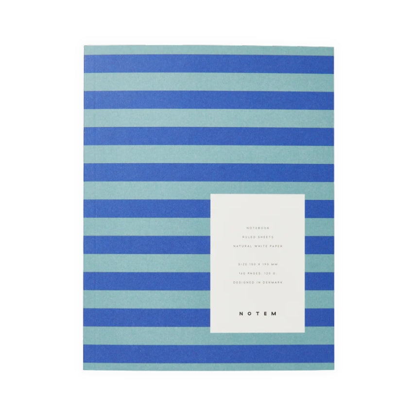 NOTEM Uma Medium Notebook - Blue Stripe