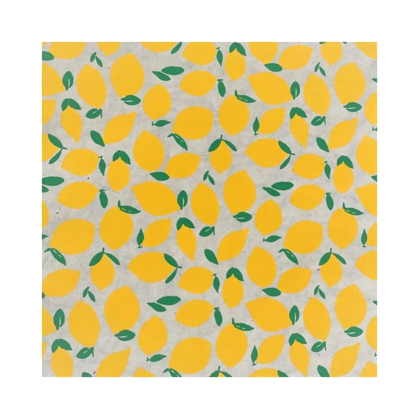 Nepali Paper Wrap Sheet - Lemons