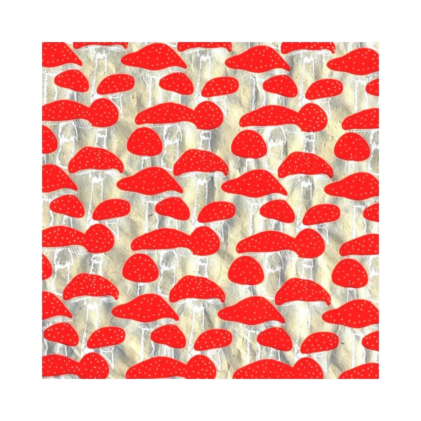 Nepali Paper Wrap Sheet - Mushrooms