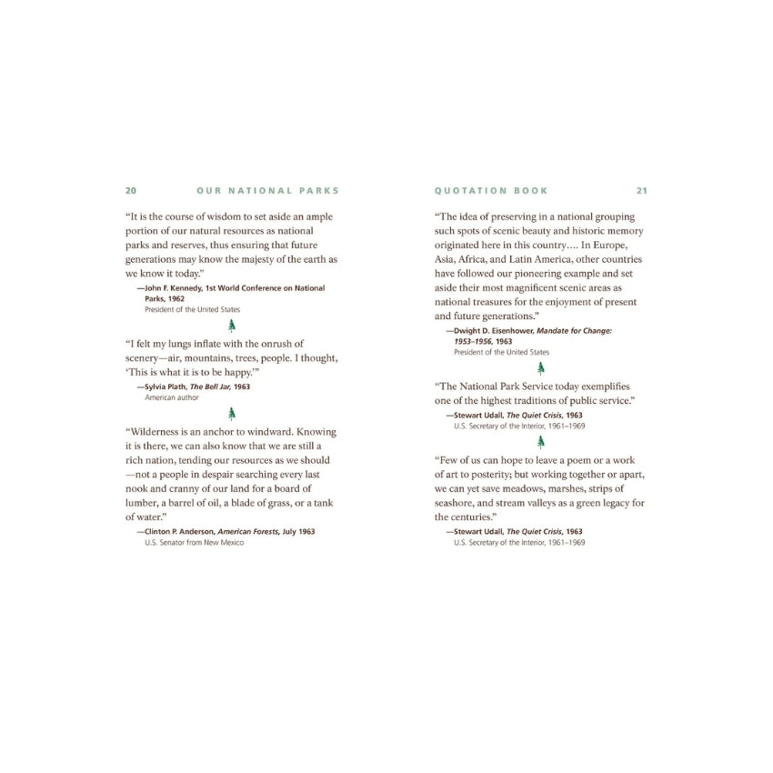 Our National Parks Quotation Book