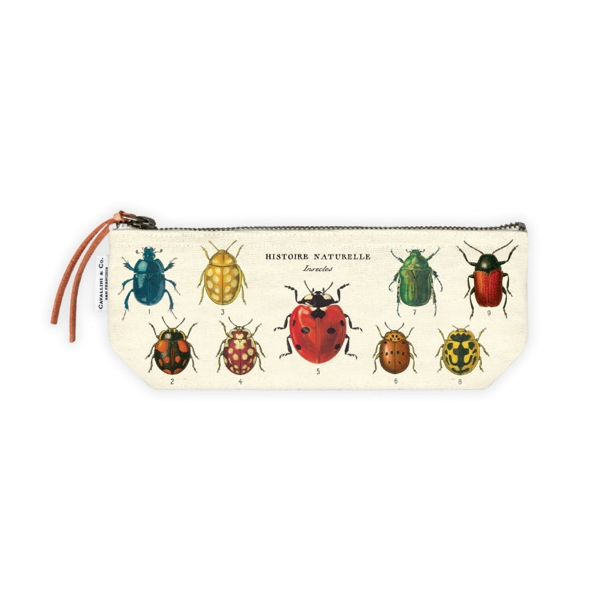Insects Canvas Mini Pouch - Cavallini & Co.