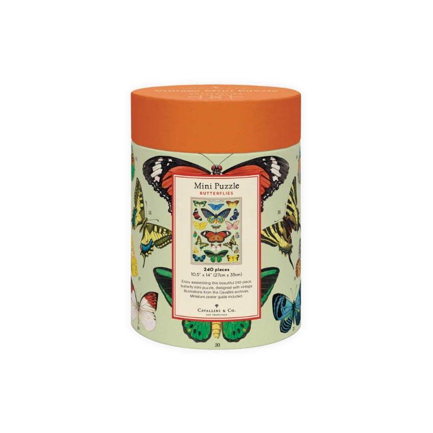 Butterflies 240 Piece Mini Puzzle - Cavallini & Co.