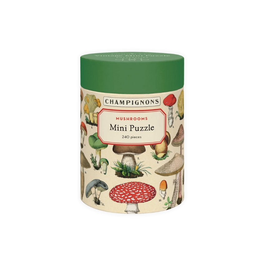 Mushroom 240 Piece Mini Puzzle - Cavallini & Co.