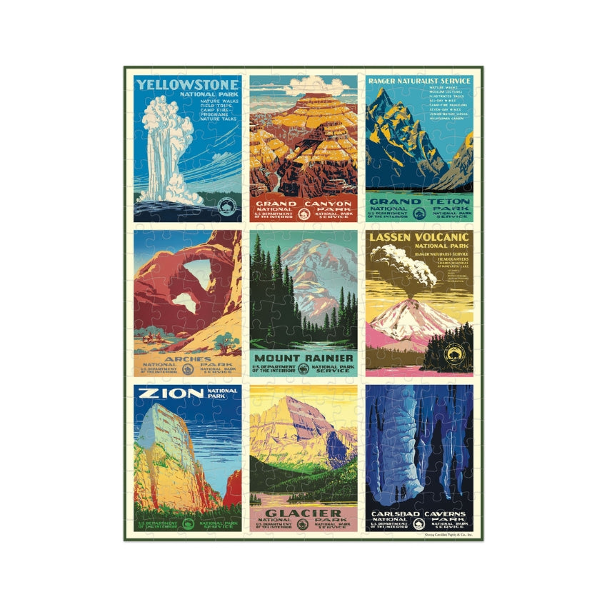 National Parks 240 Piece Mini Puzzle - Cavallini & Co.