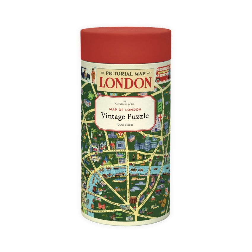 Map of London 1000 Piece Puzzle - Cavallini & Co.