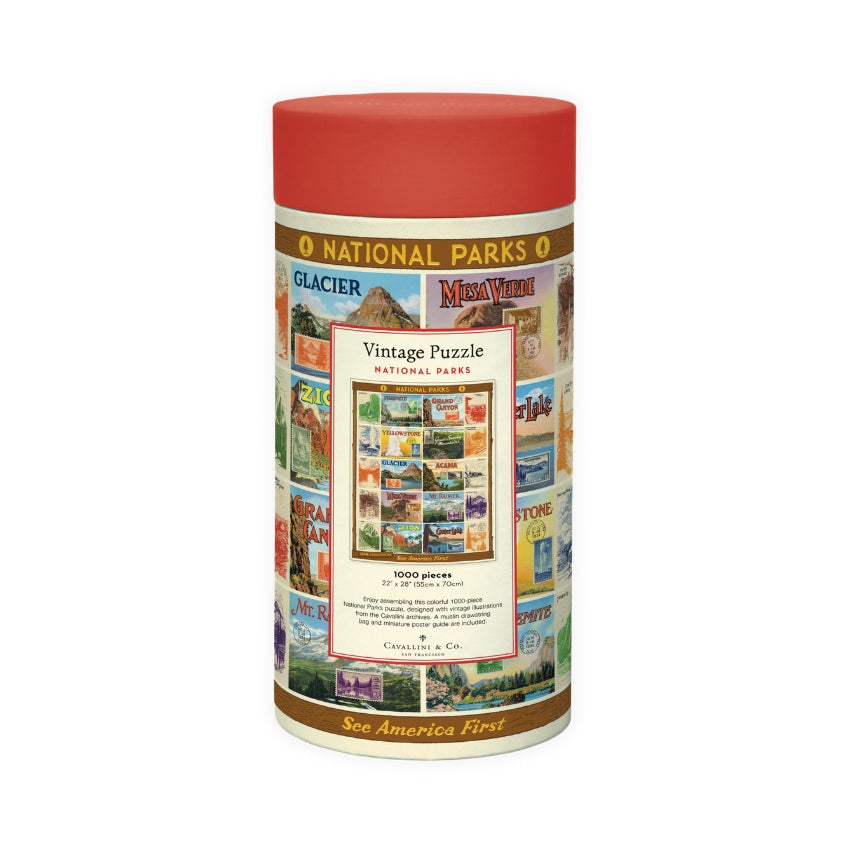 National Parks No. 2, 1000 Piece Puzzle - Cavallini & Co.