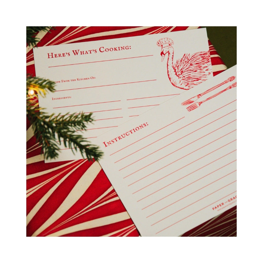 Paper and Grace Recipe Cards - Set of 10