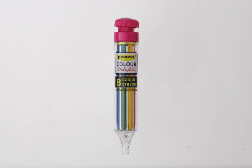 Penco 8-Color Crayon - Pink
