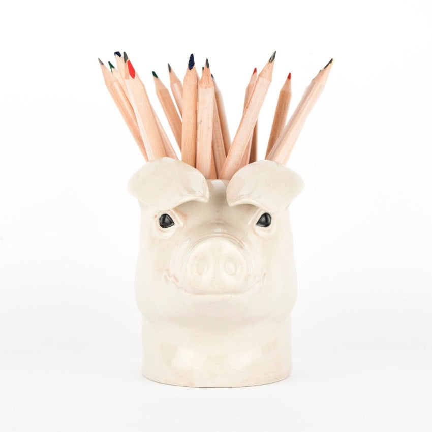 Pig Pencil Pot - Filled