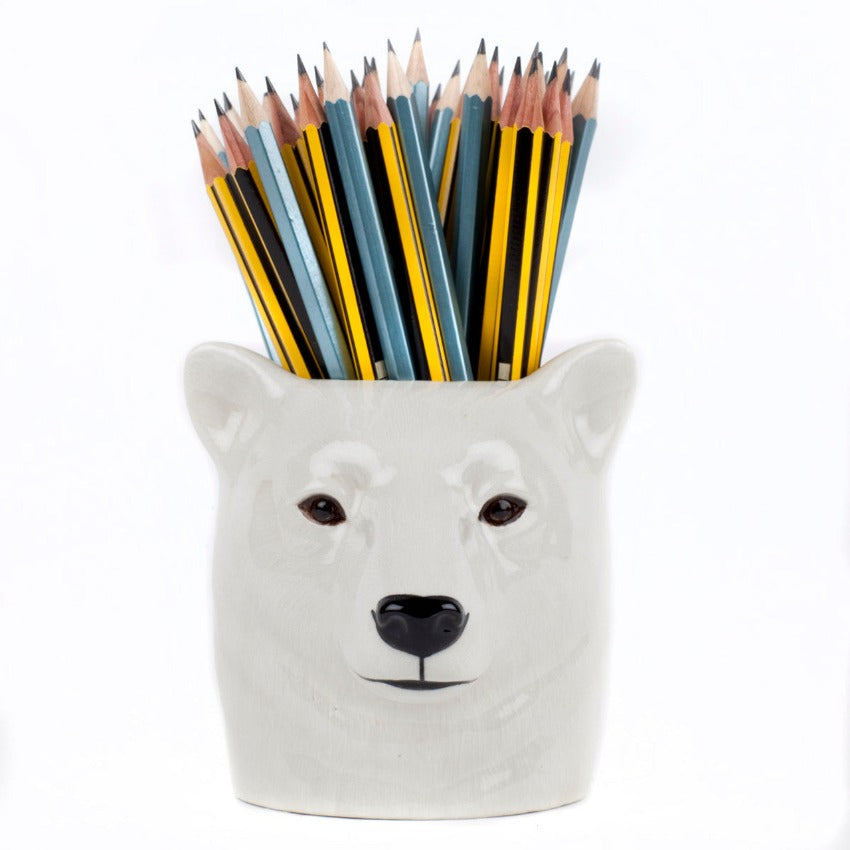 Polar Bear Pencil Pot - Filled
