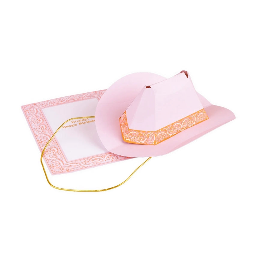 Pop Up Western Hat Birthday Card