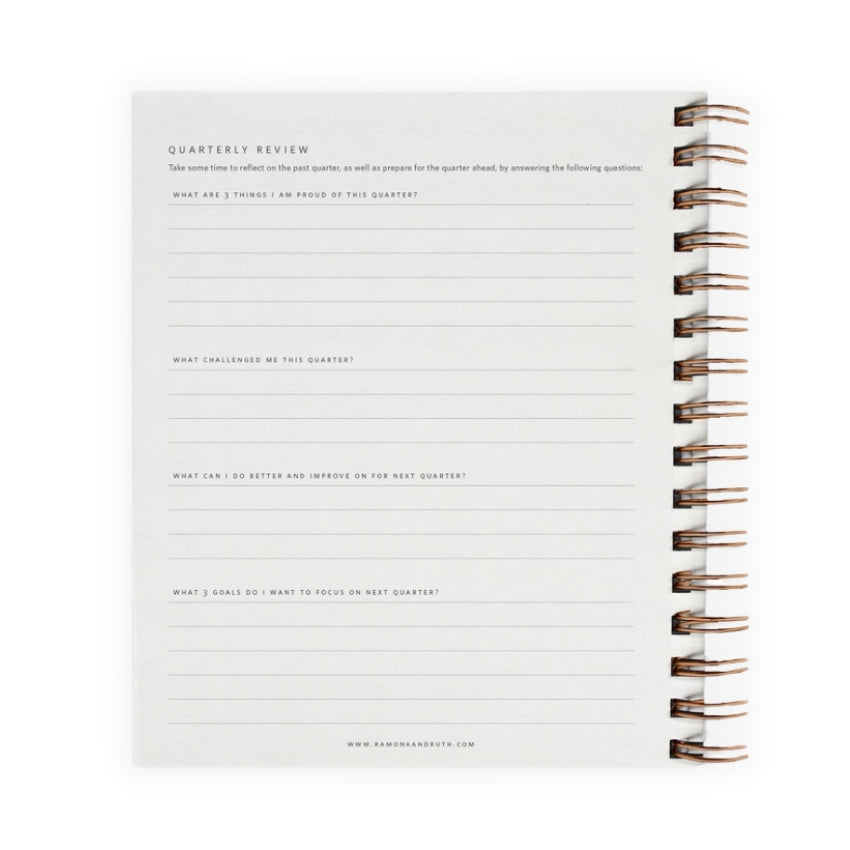 Quarterly Overview Planner - Mustard