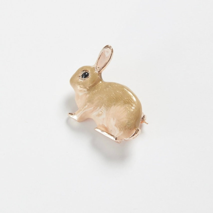 Rabbit Brooch - Angled